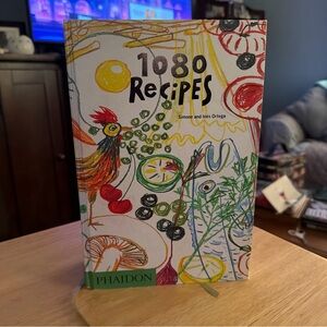 Phaidon 1080 Recipes Cookbook - Colorful Artistic Cover